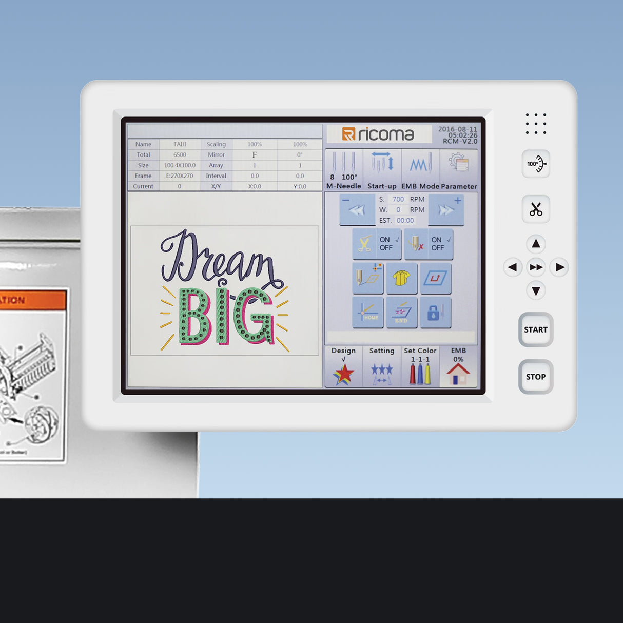 CHT2 Series Multi-Head Commercial Embroidery Machine