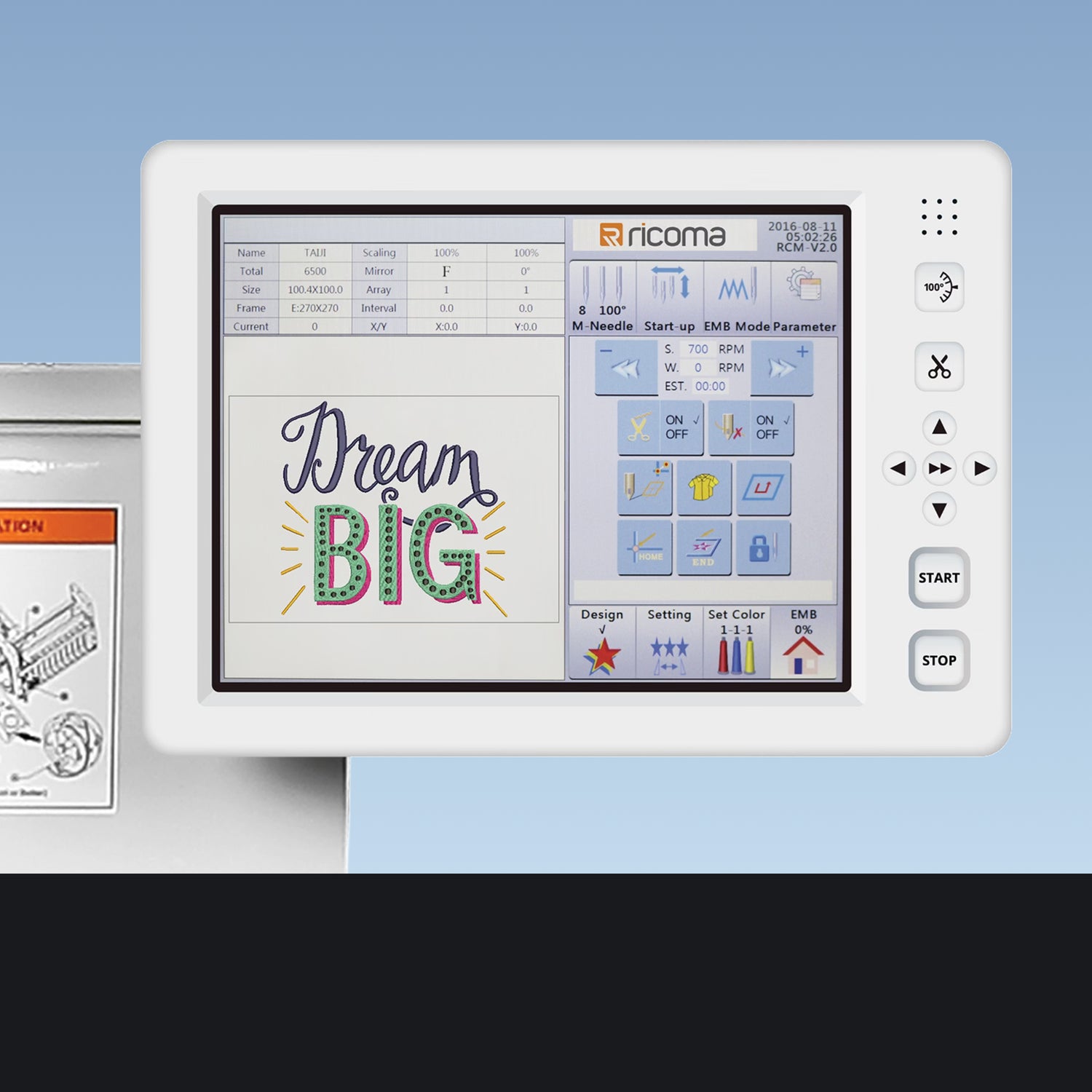 CHT2 Series Multi-Head Commercial Embroidery Machine