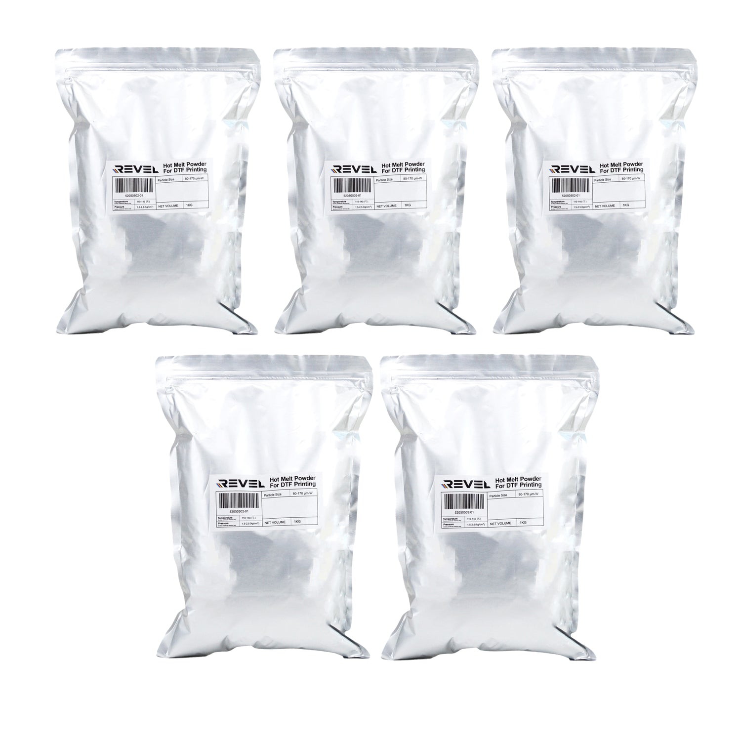 dtf powder image 5 kg white background