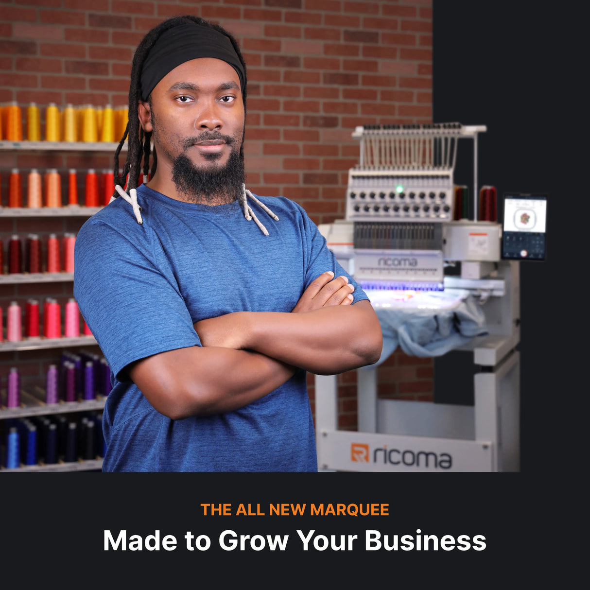 The marquee embroidery machine is made to grow your business