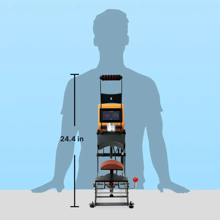 height of the heat press