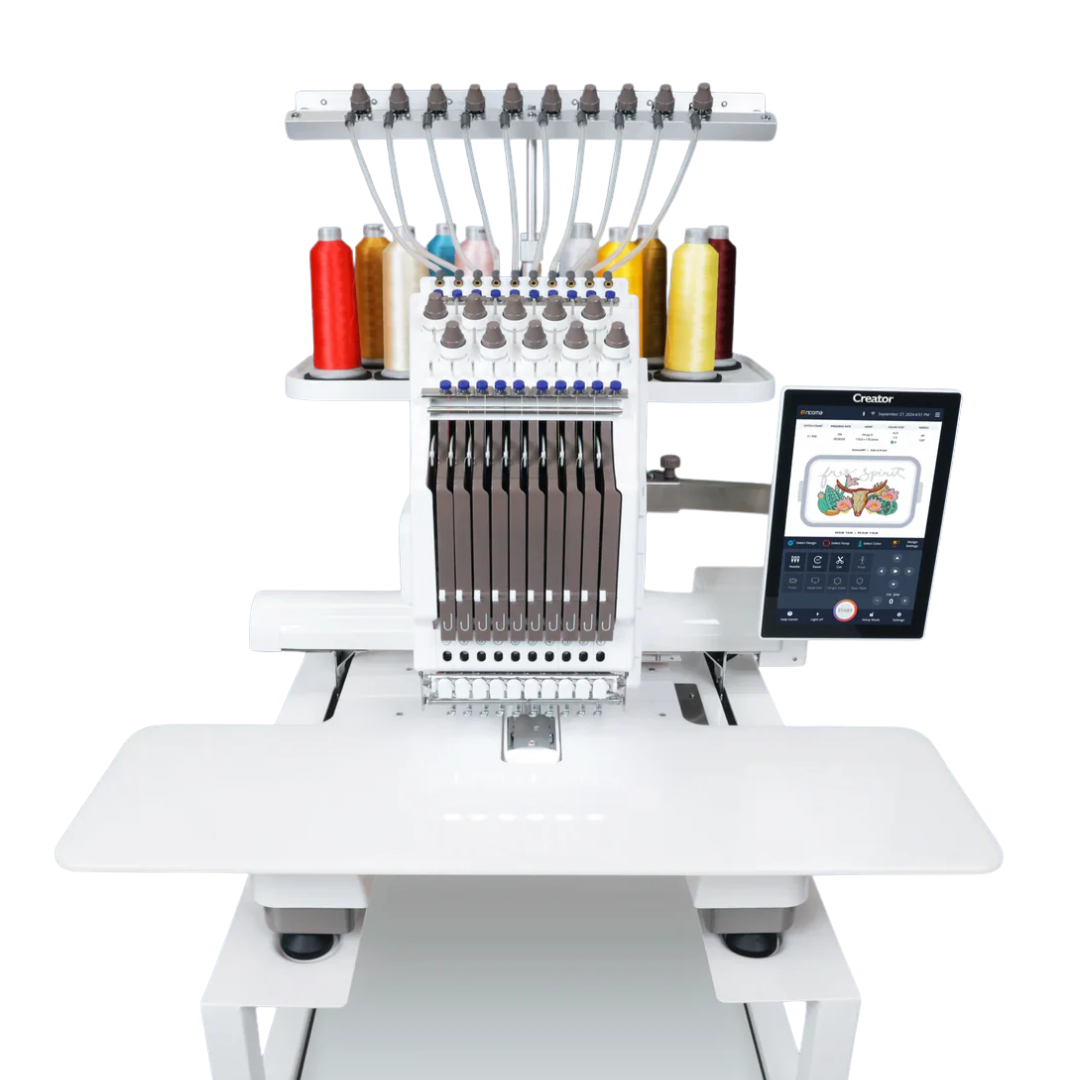 Machine à broder Creator 10 aiguilles, facile à utiliser pour les semi-professionnels, avec écran tactile de 10, 1 pouces. 