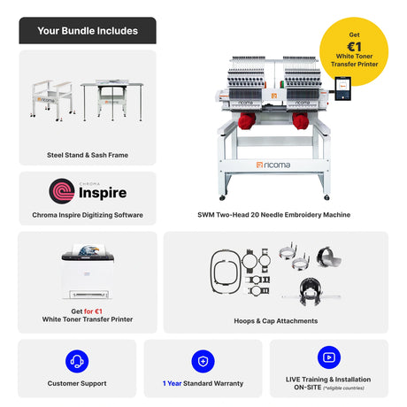 multi head embroidery machines ricoma
