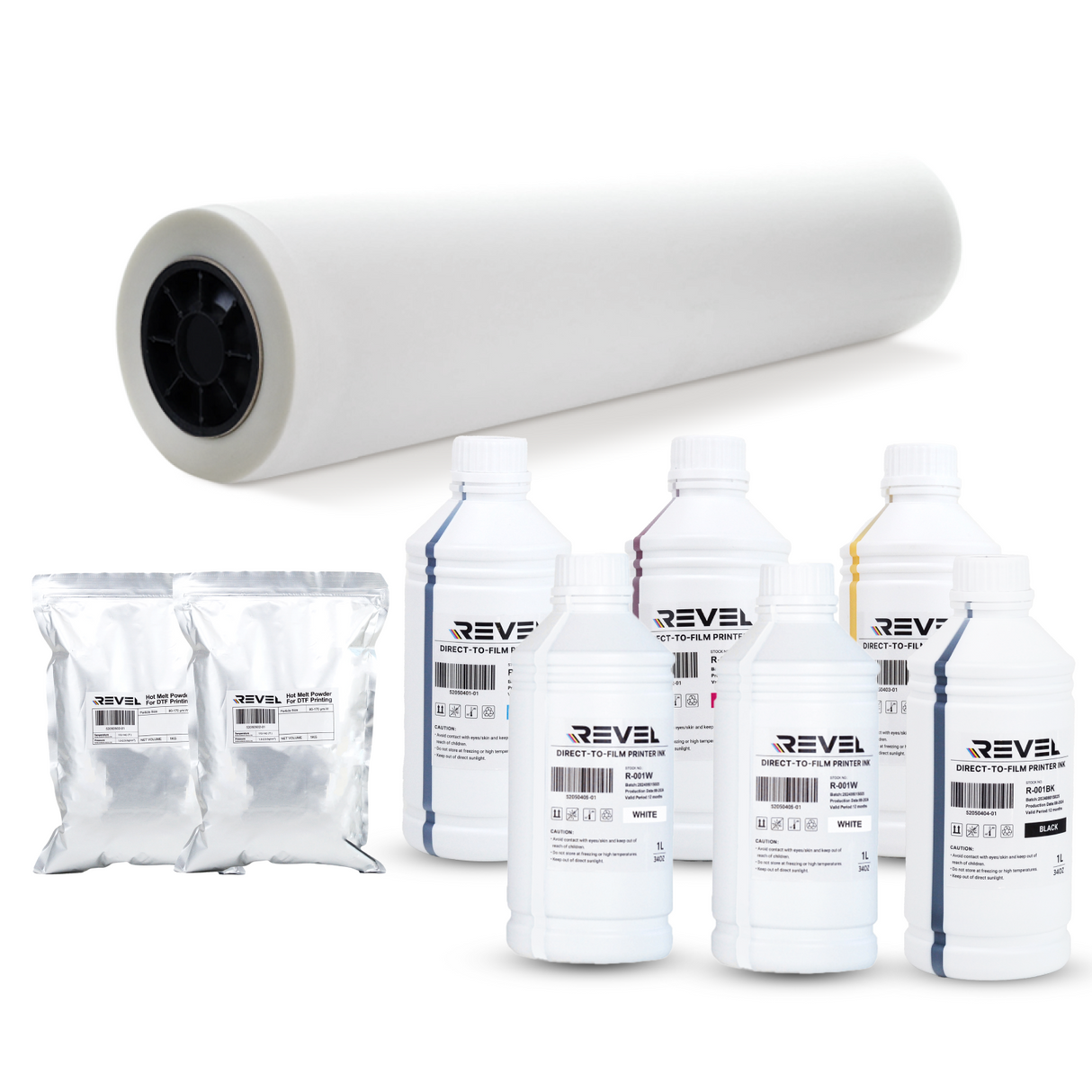 dtf bundle pack ricoma with 60 cm cold peel film roll