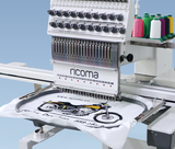 SWM embroidery machine with extended table for 163 x 52 cm large embroidery designs