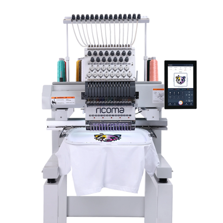 Marquee 12-Needle Commercial Embroidery Machine with 10.1" Touchscreen Panel