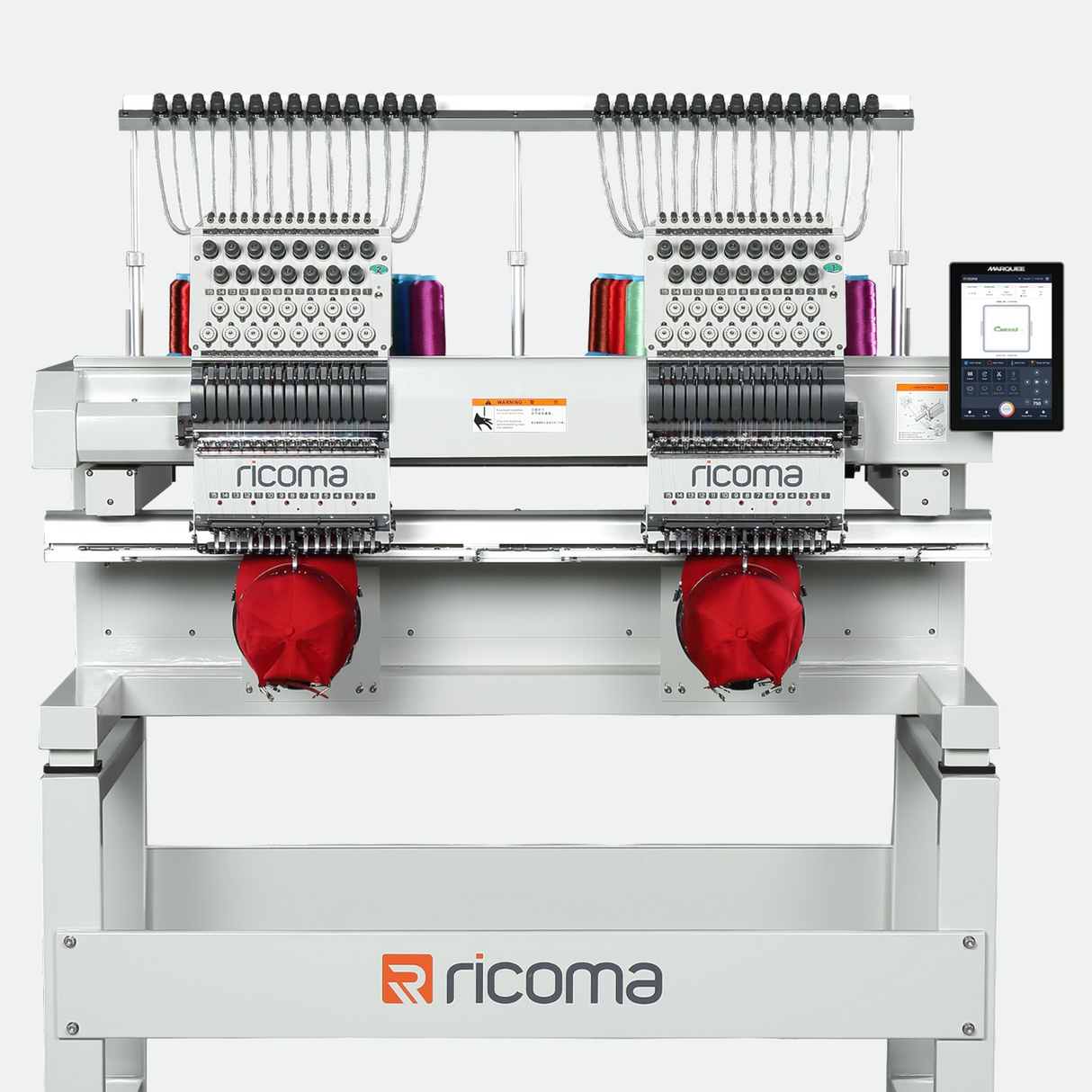 Marquee 1502 two-head commercial embroidery machine