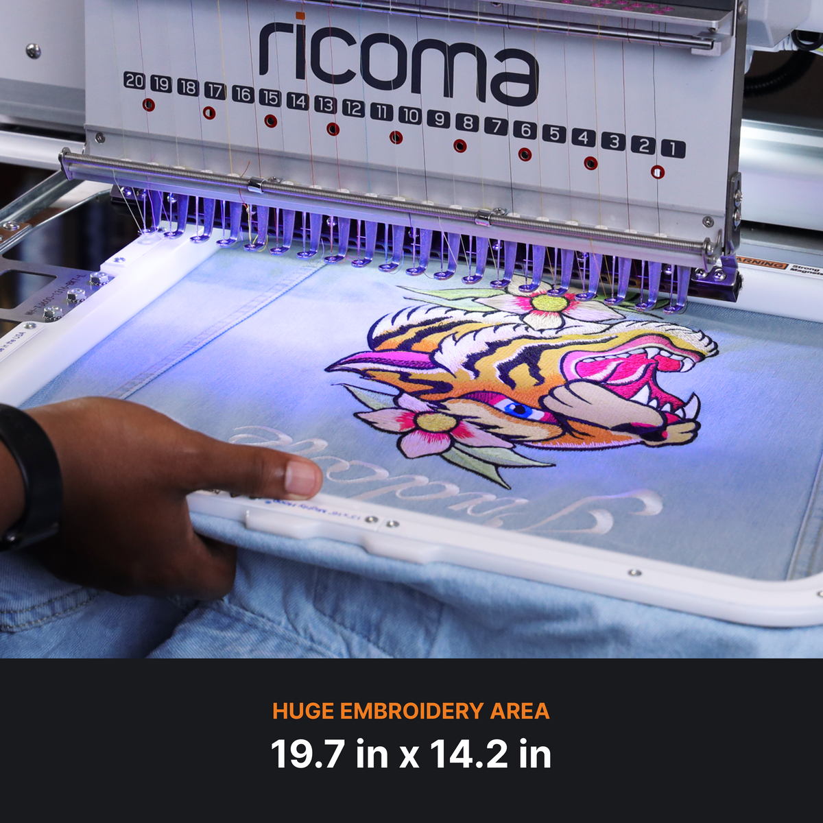 Marquee 15-Needle Commercial Embroidery Machine Series with 10.1" Touchscreen Panel