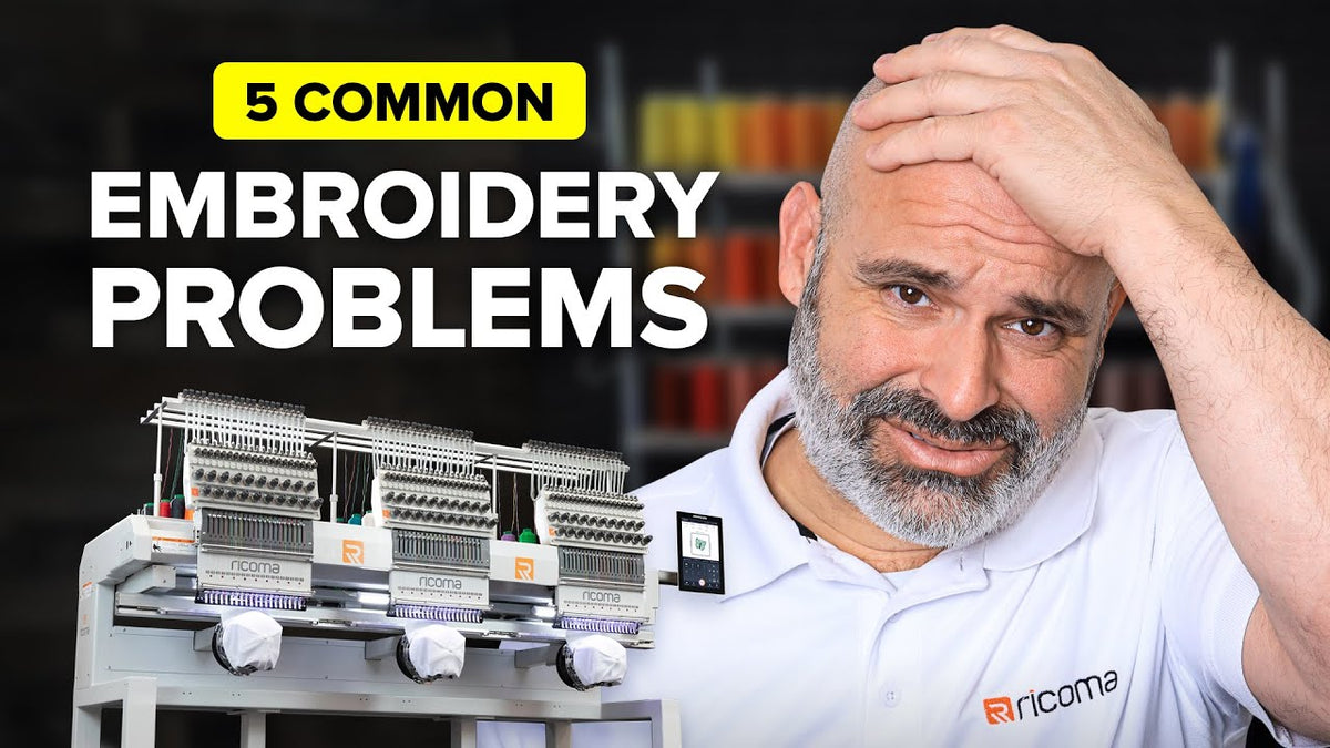 5 Most common Embroidery problems