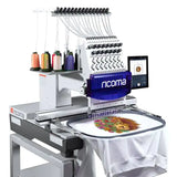 ricoma embroidery machine swd 1501 with 10 inches panel and one single head