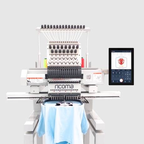 Ricoma embroidery machine SWM with 10 inches digital display one head