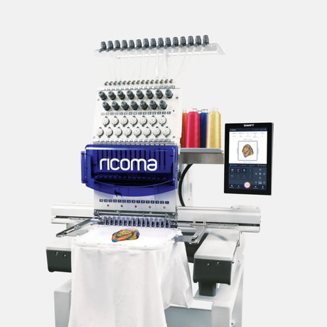 Swift 15 Needle Commercial Embroidery Machine with 10.1" Touchscreen Panel