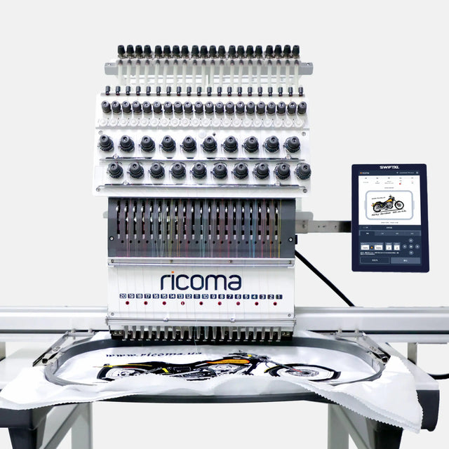 SwiftXL 20-needle commercial embroidery machine