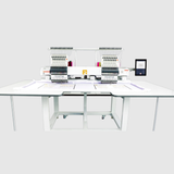 SWM embroidery machine with extended table for 163 x 52 cm large embroidery designs